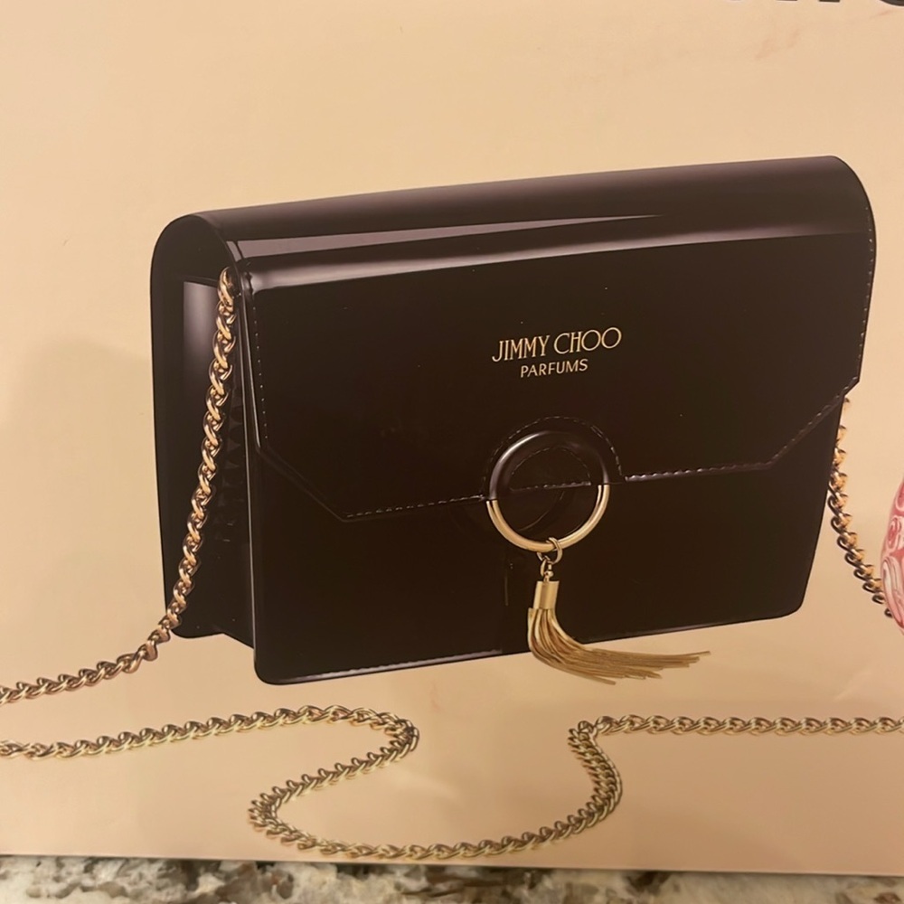 Jimmy Choo patent leather evening shoulder bag - Picture 3 of 9